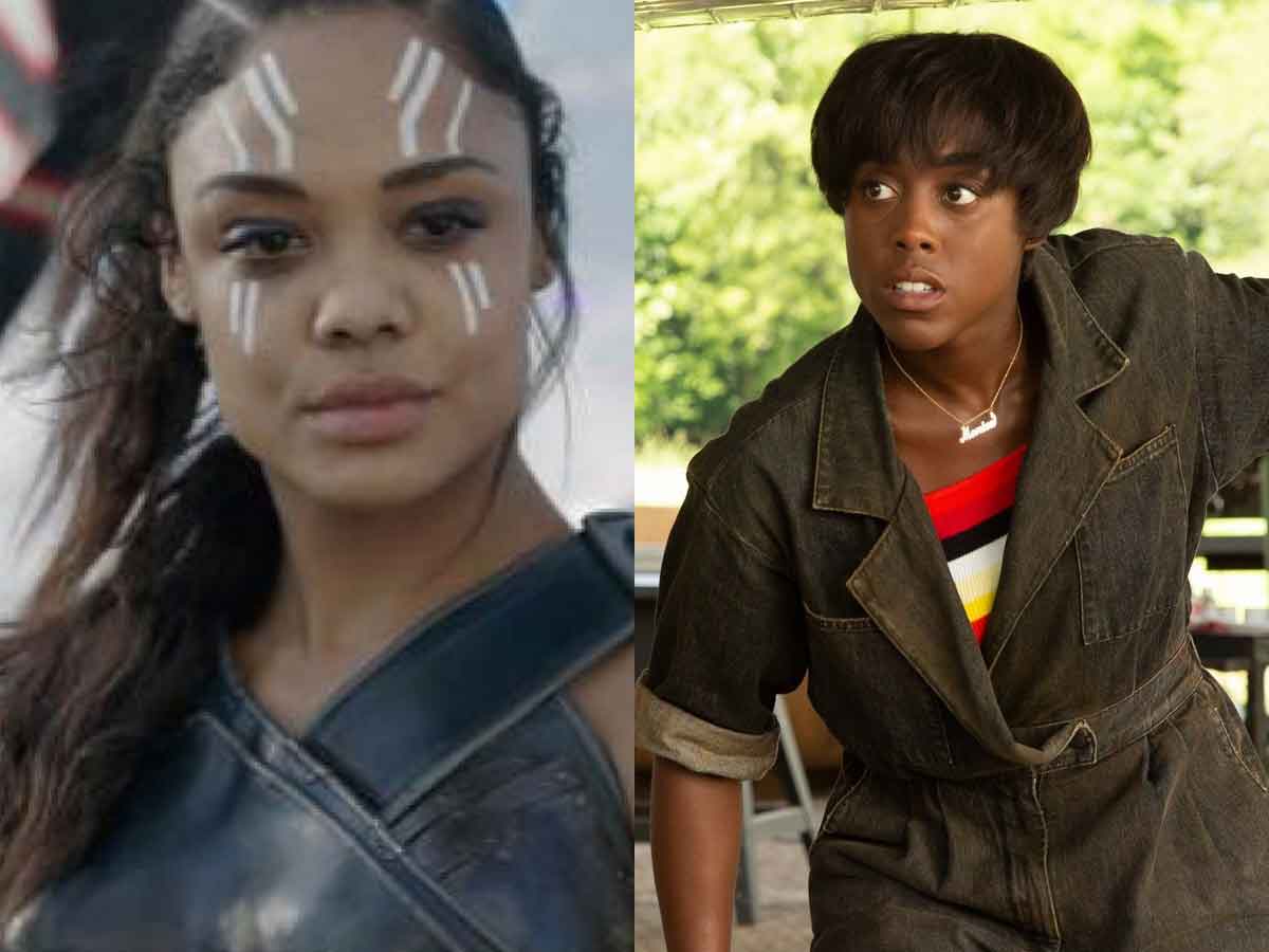 Valkyrie de Tessa Thompson y Maria Rambeau de Lashana Lynch Marvel Studios Capitana Marvel 2