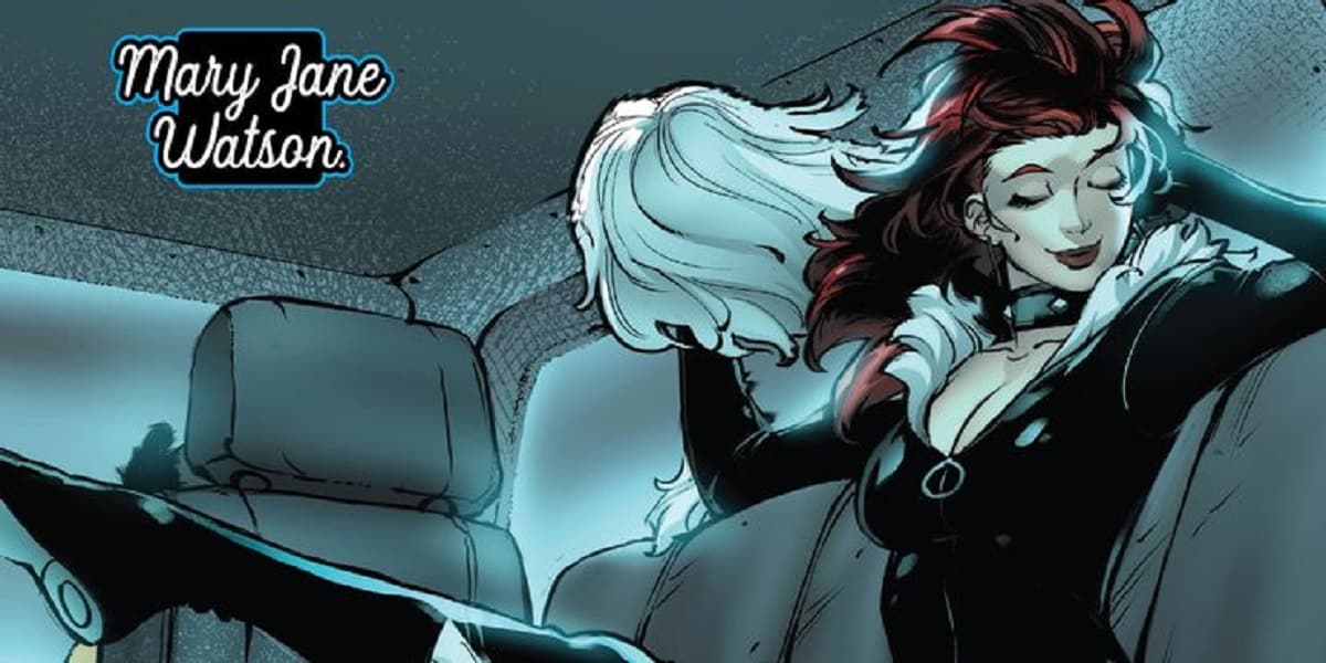 mary jane watson como gata negra en los cómics de marvel