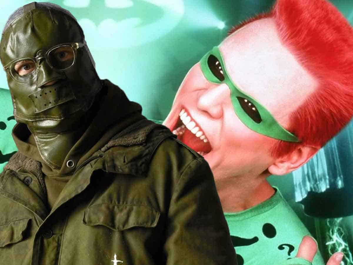 jim carrey en batman forever y paul dano the batman