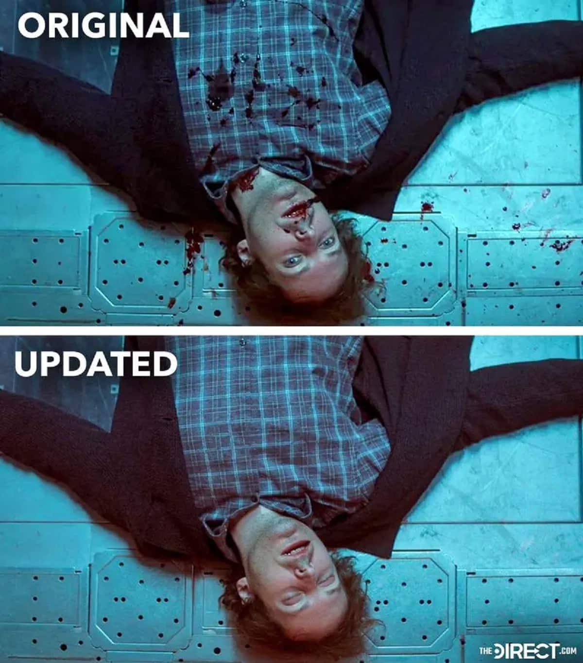 Escena editada en la serie de Marvel (Disney+)