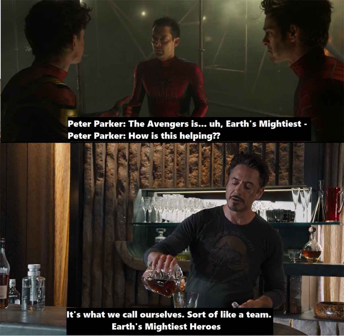 peter parker iron man