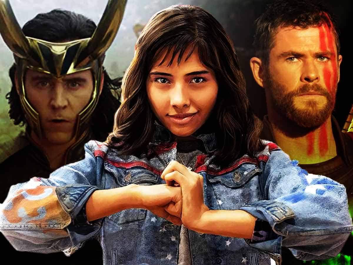 america chavez, loki, thor de marvel