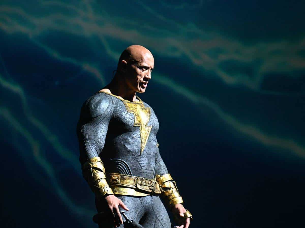 the rock en la comic con con black adam