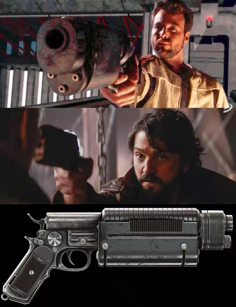 Cassian Andor pistola de Dark Forces