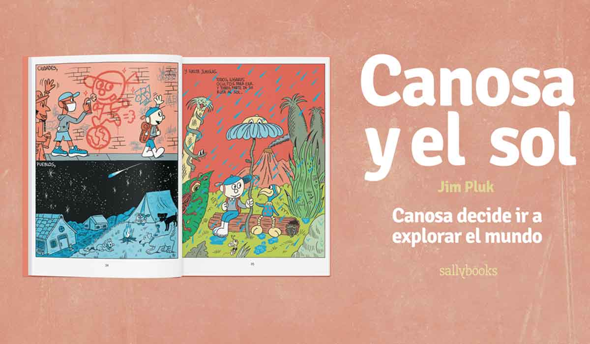 La novela gráfica de Jim Pluk, Canosa y el Sol, ya está disponible en librerías canosa sallybooks