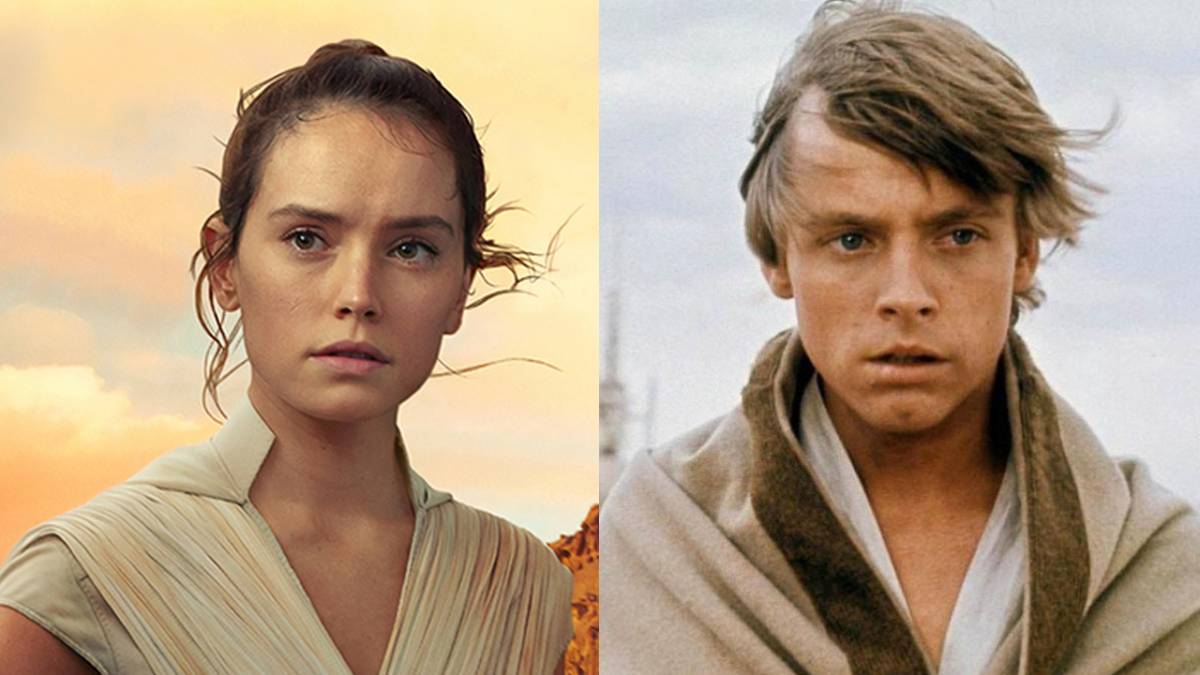 rey vs luke skywalker en star wars