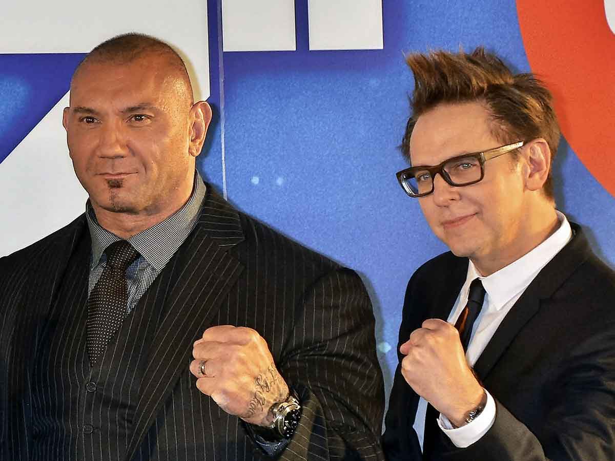 Dave Bautista y James Gunn