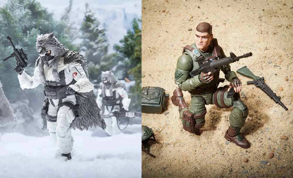 dos figuras de g.i. joe de la nueva tanda