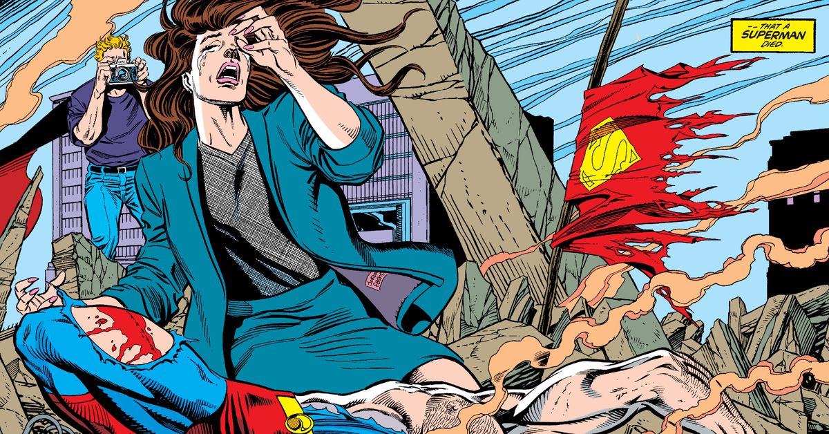 la muerte de superman por dan jurgens