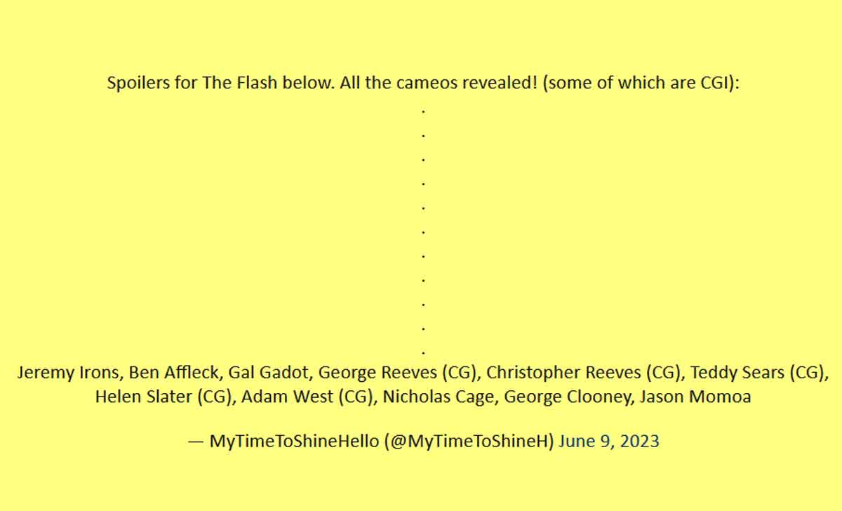 todos los cameos revelados the flash