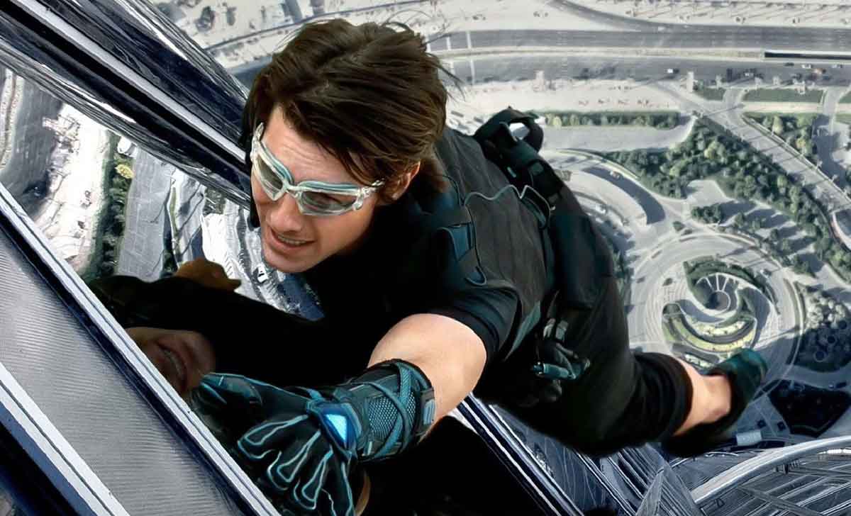 Tom Cruise en el Burj Khalifa
