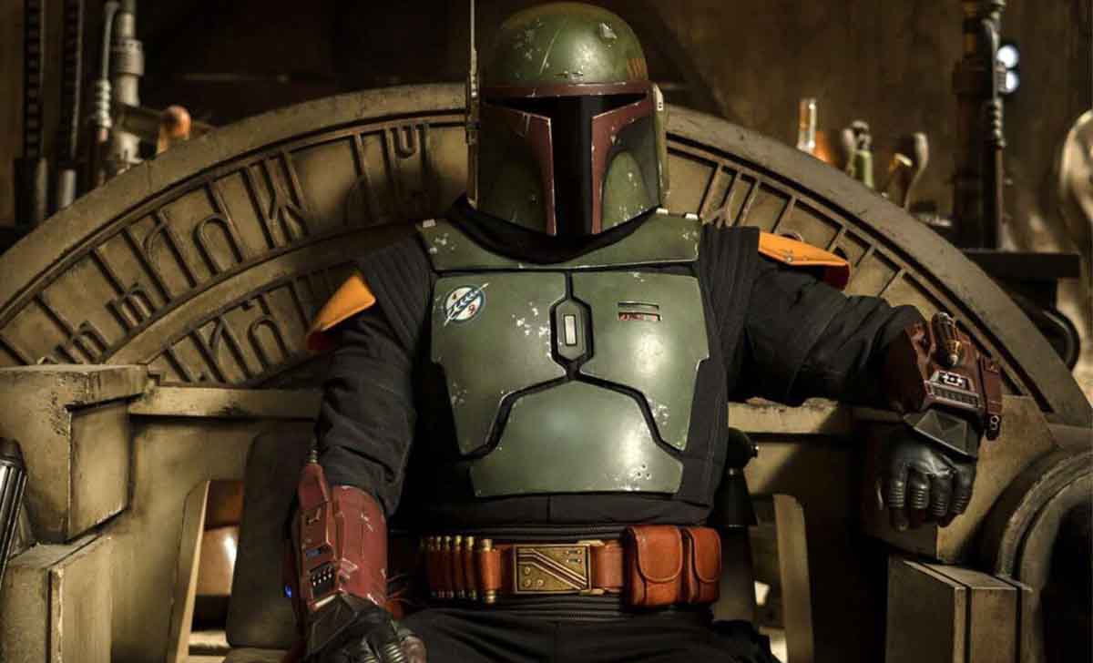 Boba Fett sentado en su trono
