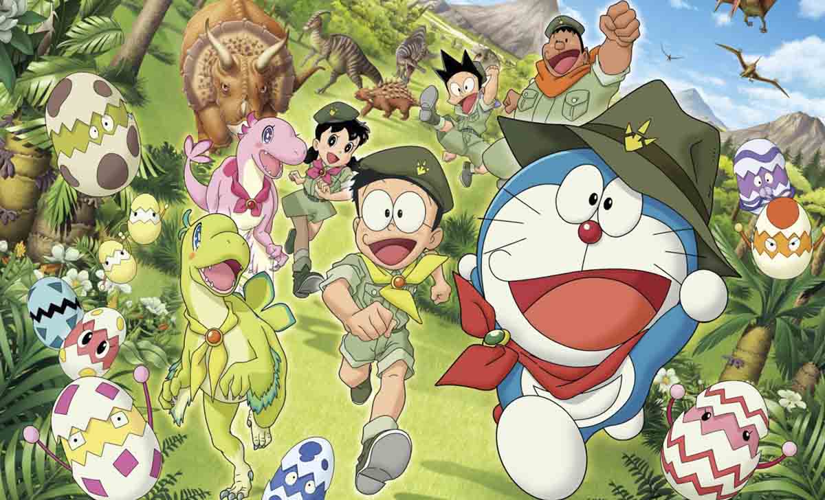 imagen promocional de el nuevo dinosaurio de nobita