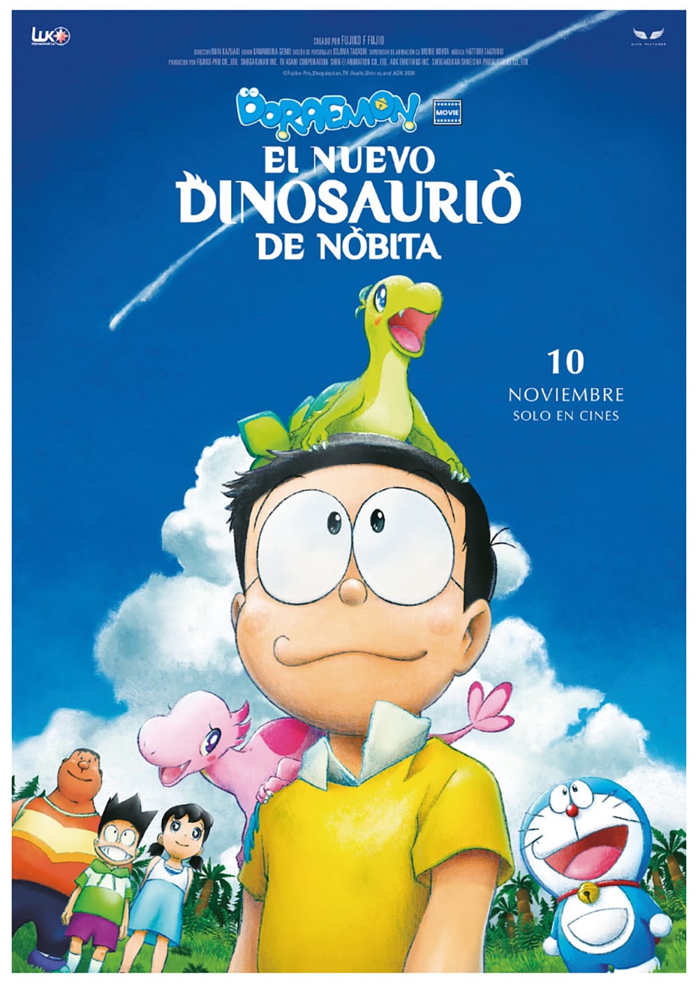 poster de el nuevo dinosaurio de nobita