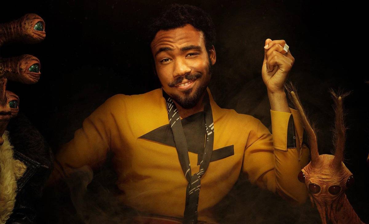 Donald Glover como Lando Calrissian en Star Wars