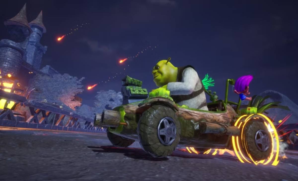 shrek tendrá su mario kart