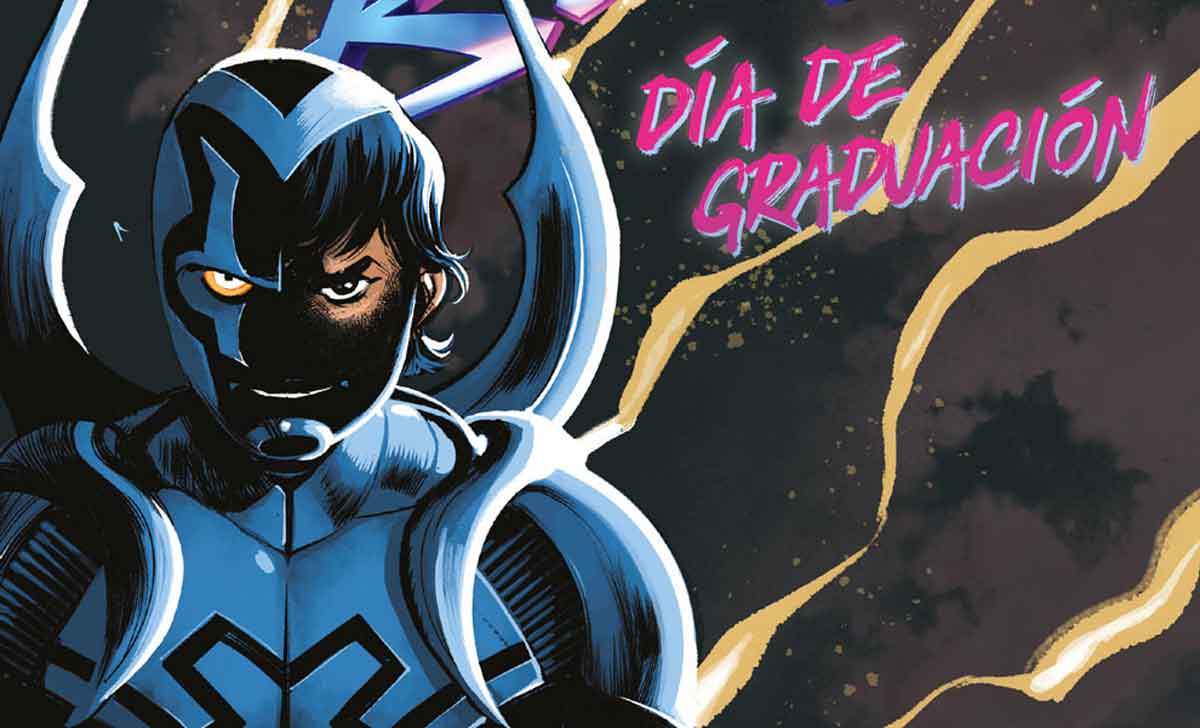 blue beetle. día de graduación. se acabó el instituto, hay que decidir toda una vida