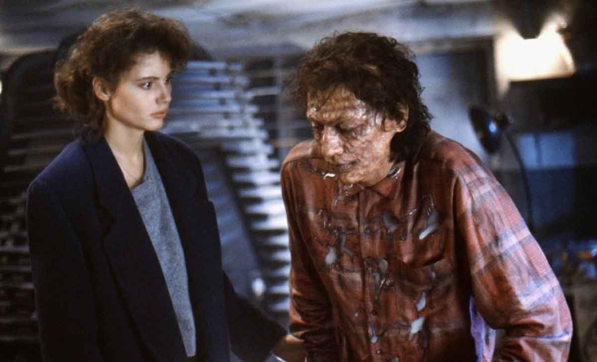jeff goldblum y geena davis en la mosca