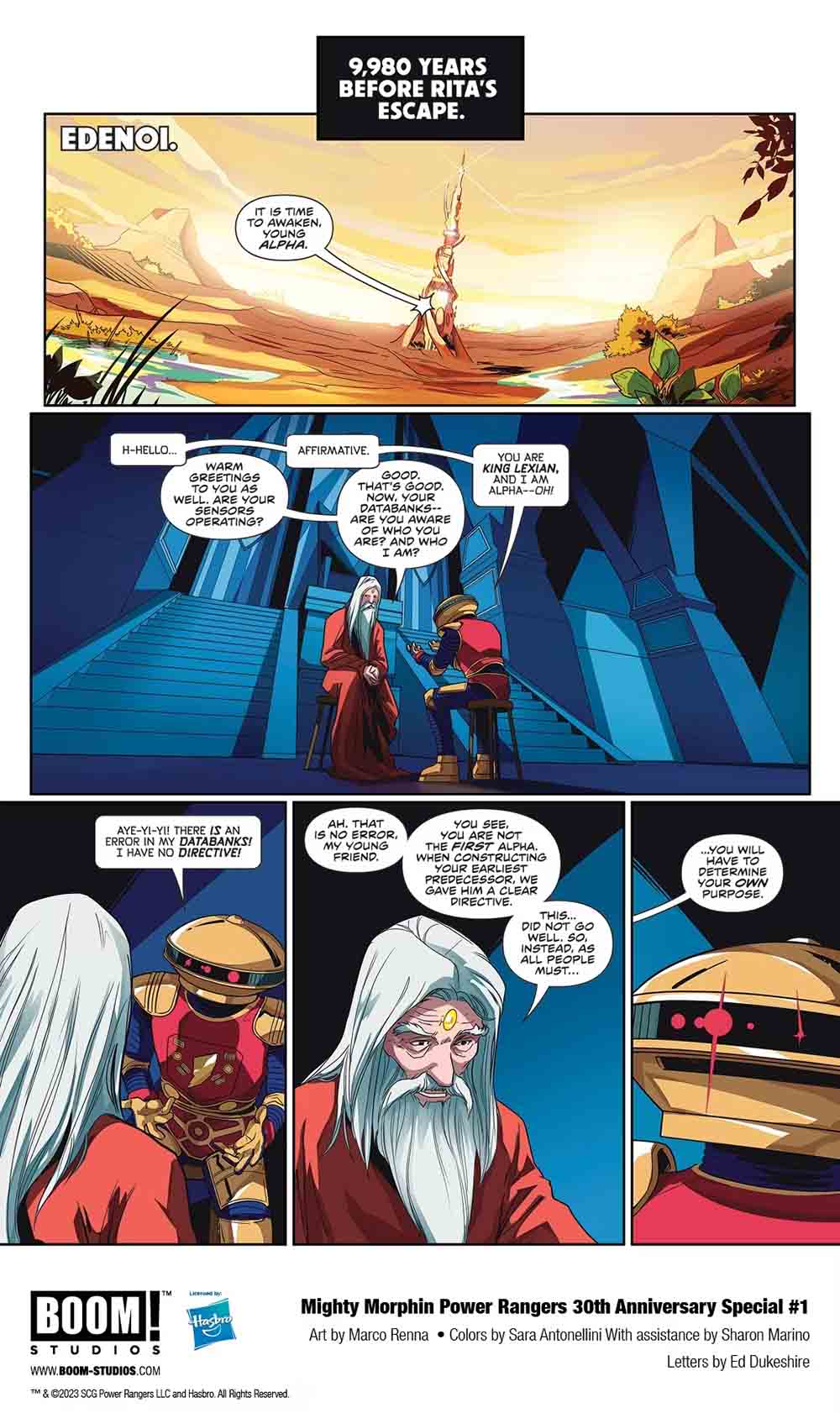 el 30º aniversario de power rangers llega al cómic