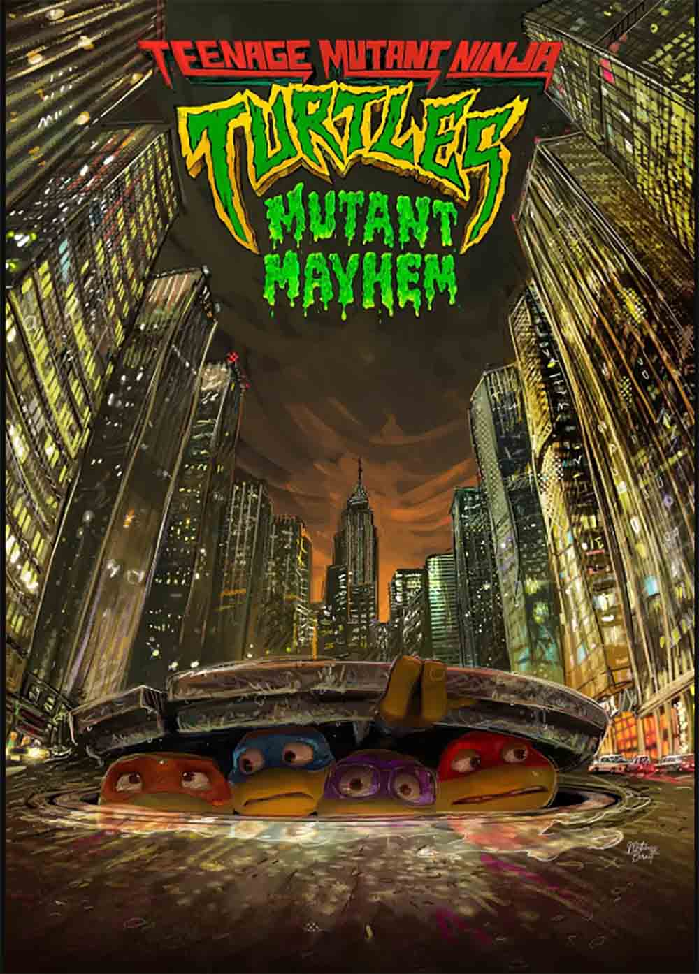 Poster 2023 de las Tortugas Ninja