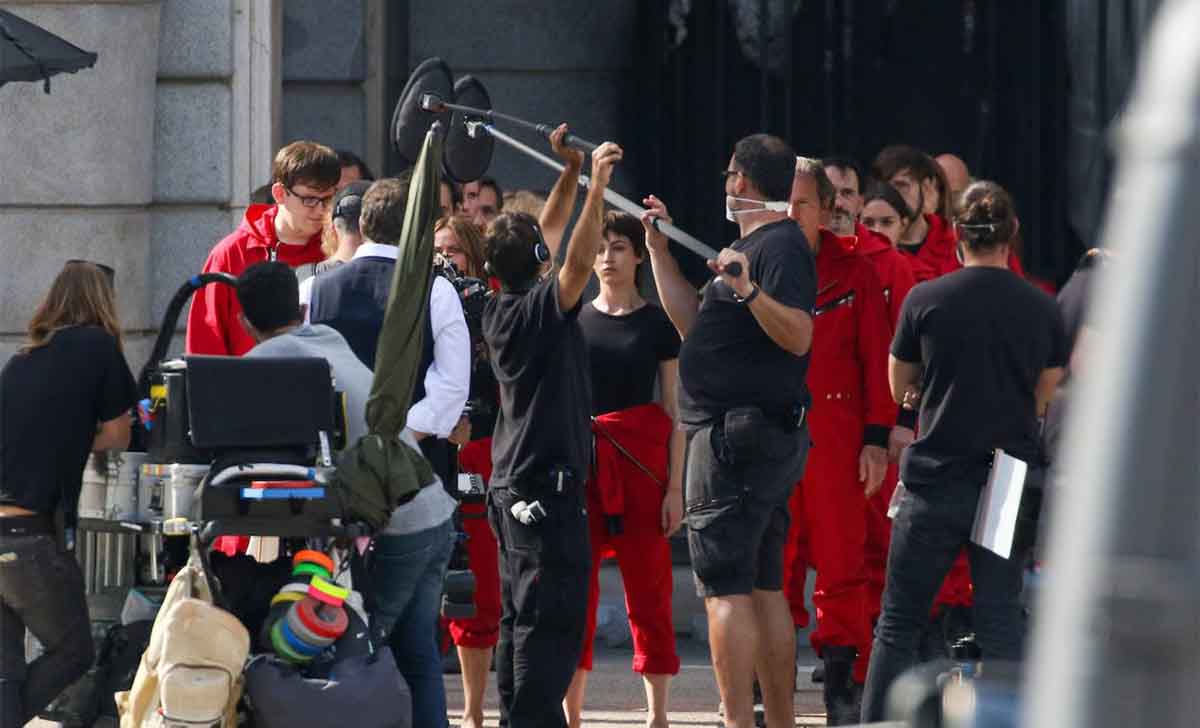 rodaje de la casa de papel (foto europa press)