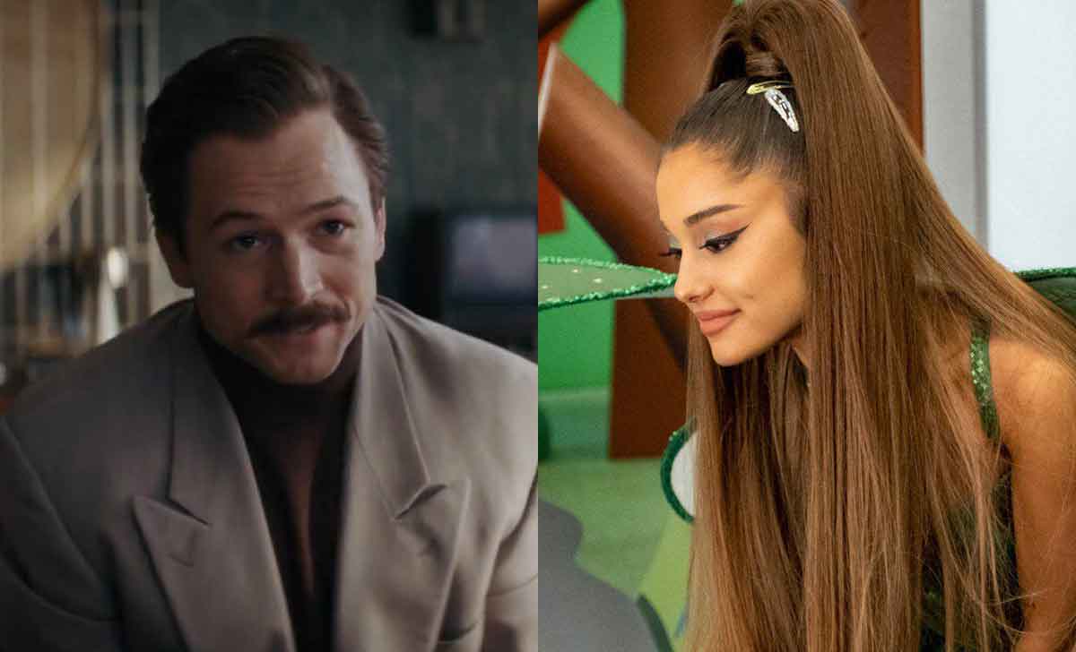 taron egerton y ariana grande