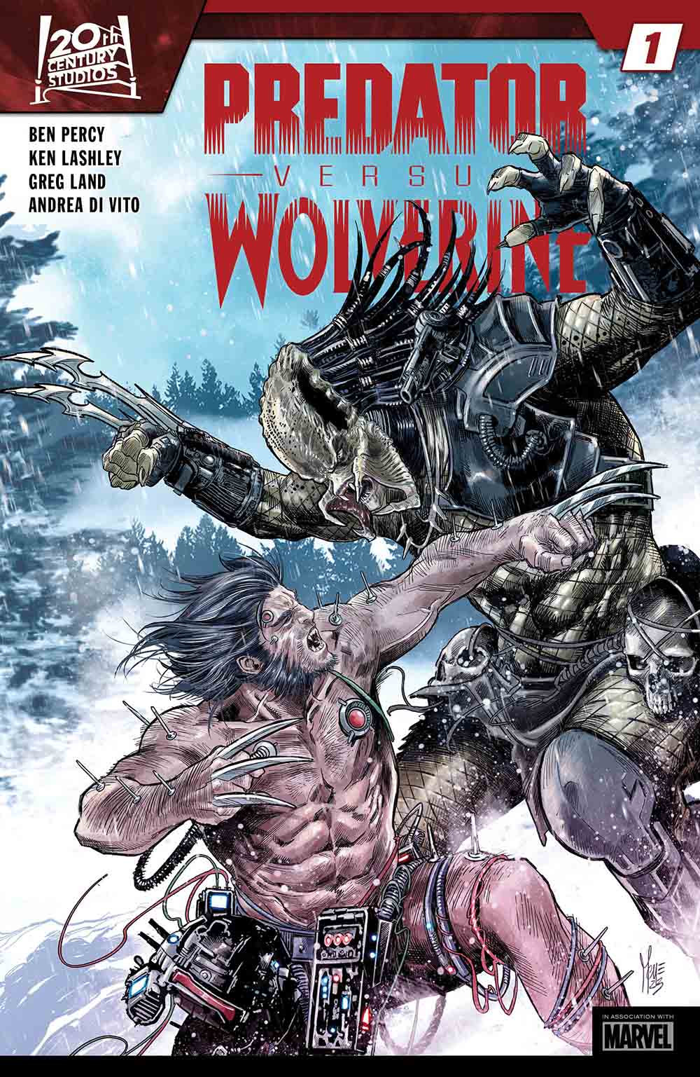 portadas de predator vs. wolverine