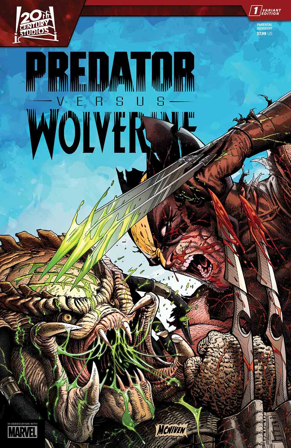 portadas de predator vs. wolverine