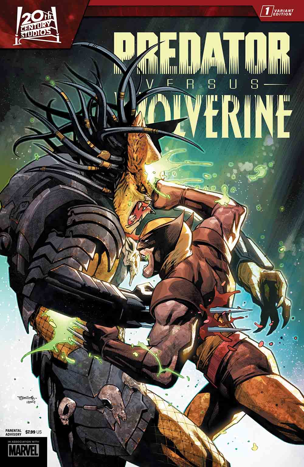 portadas de predator vs. wolverine