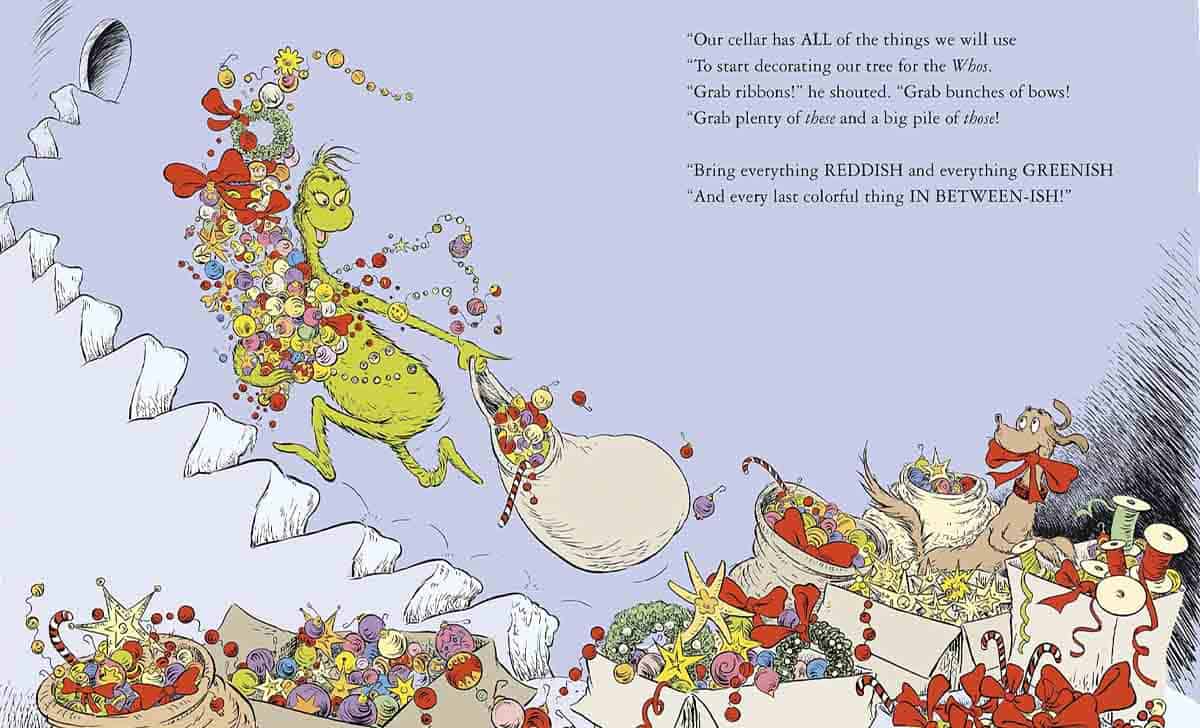 el alegre, por el momento, grinch