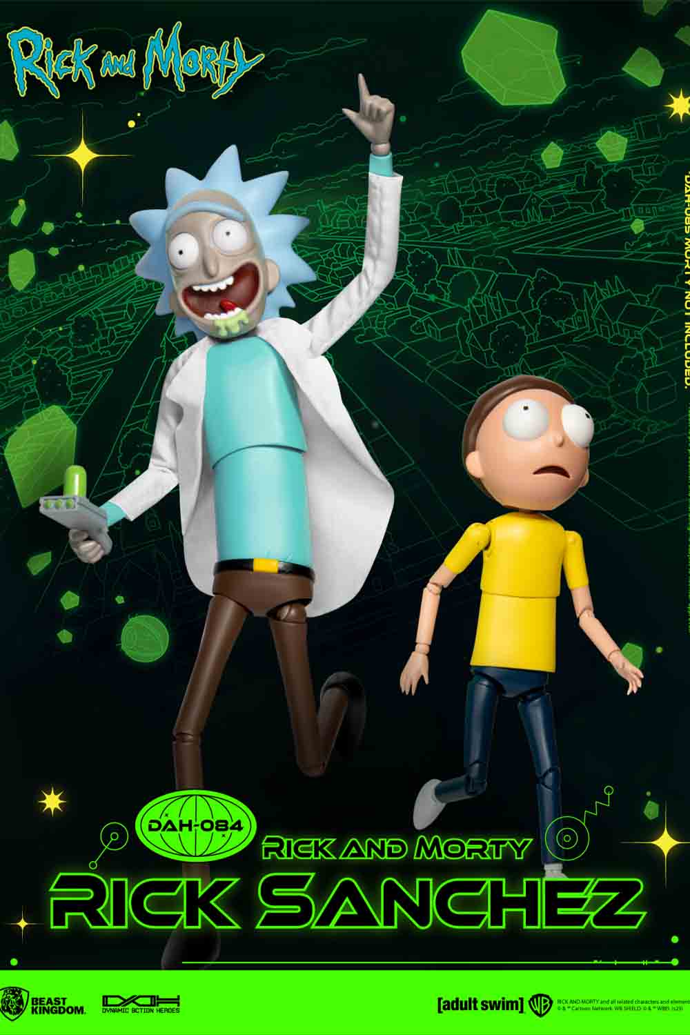 Las figuras de Rick y Morty