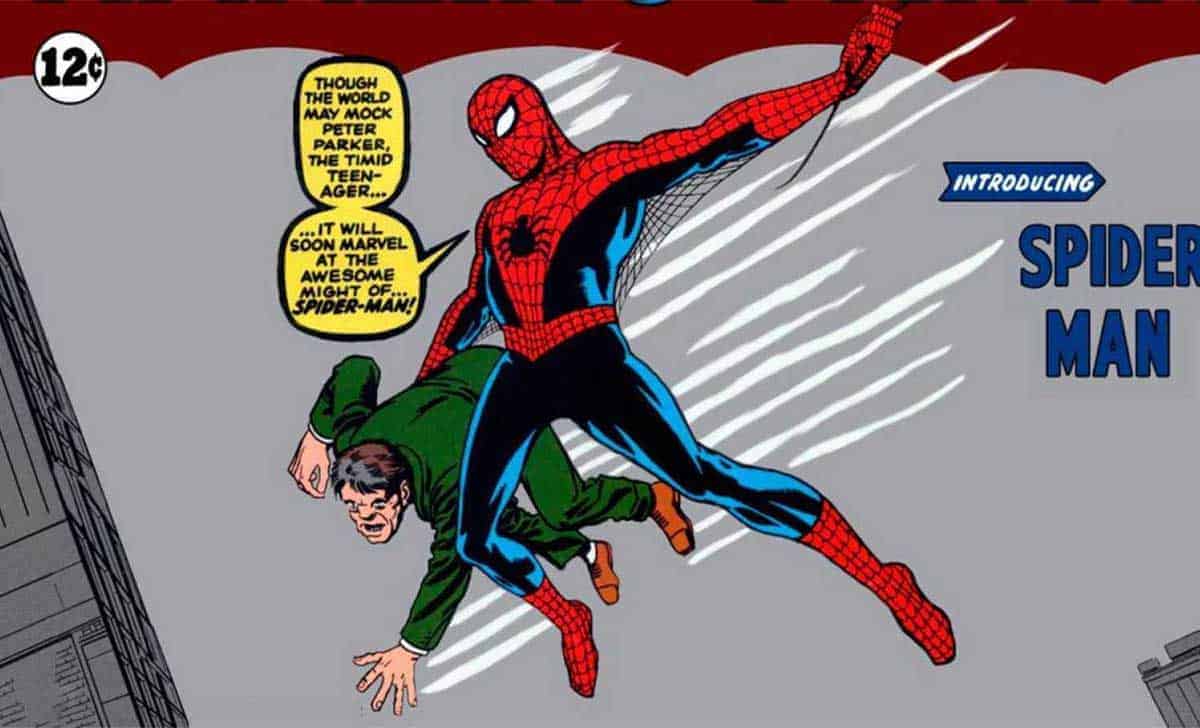spiderman en su primera aparición