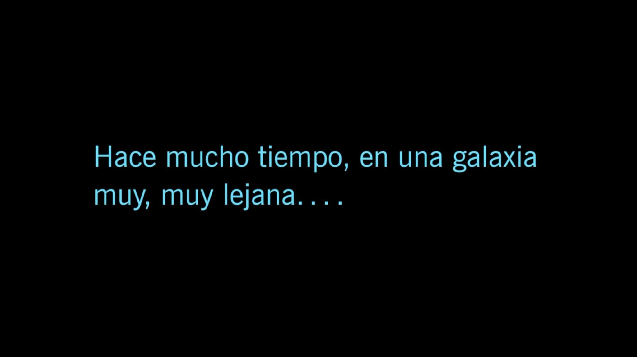 Hace mucho tiempo en una Galaxia, muy, muy lejana