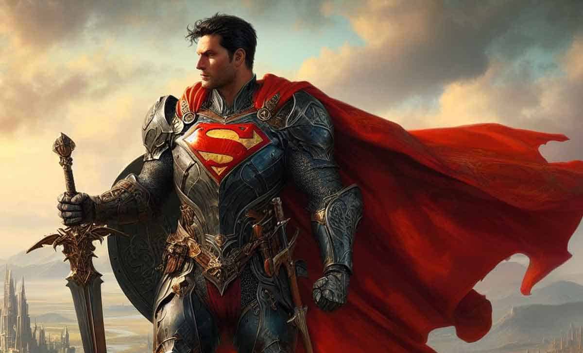 Motivo por el que Superman tiene una armadura y una espada superman con armadura y espada