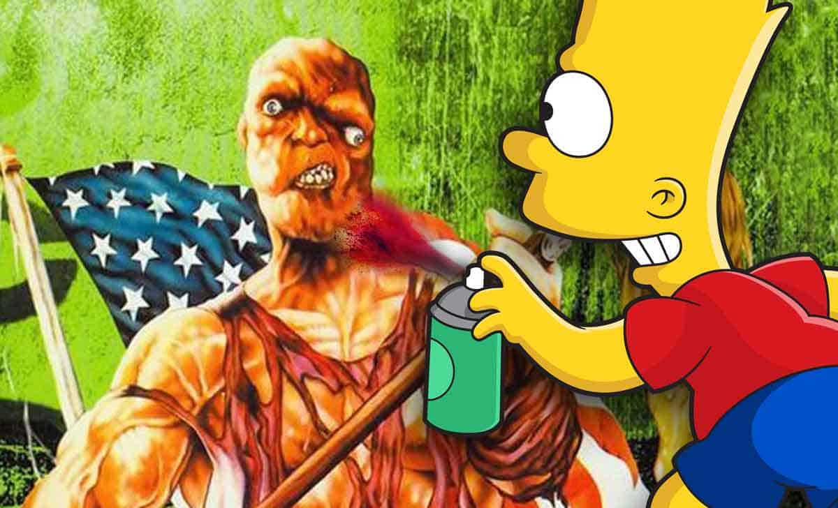 el vengador toxico usa violencia estilo los simpson