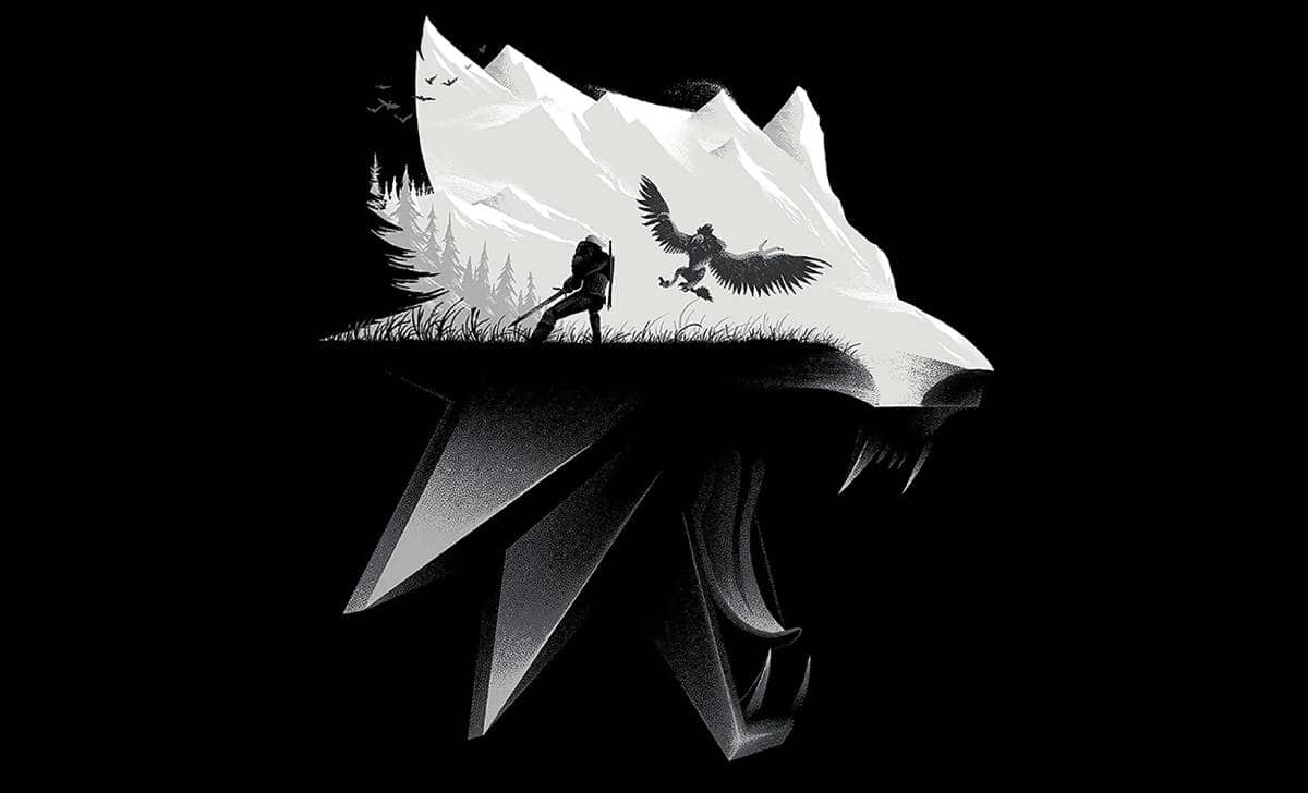 el logo de la saga the witcher