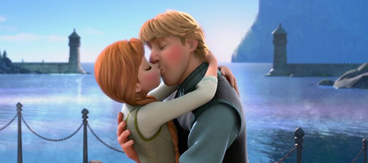 Anna y Kristoff en Frozen