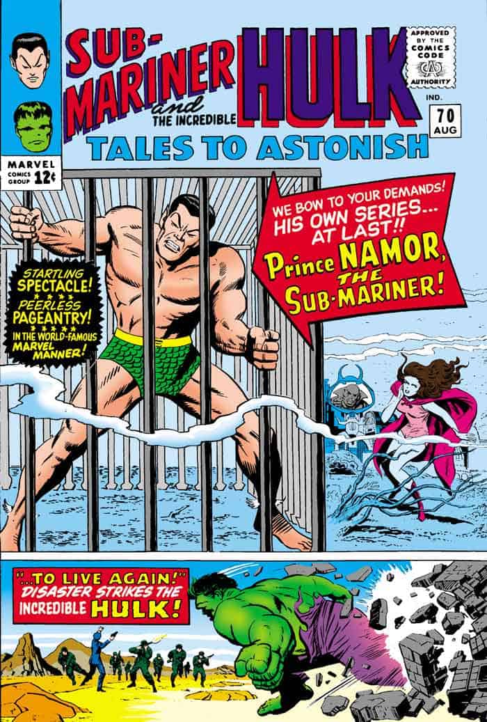 Namor en Tales to Astonish 70