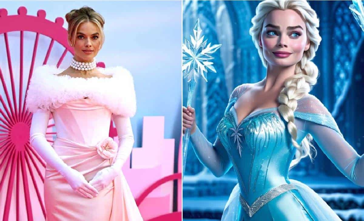margot robbie en frozen