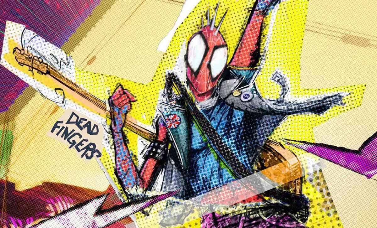 spider-punk en spider-man: across the spider-verse
