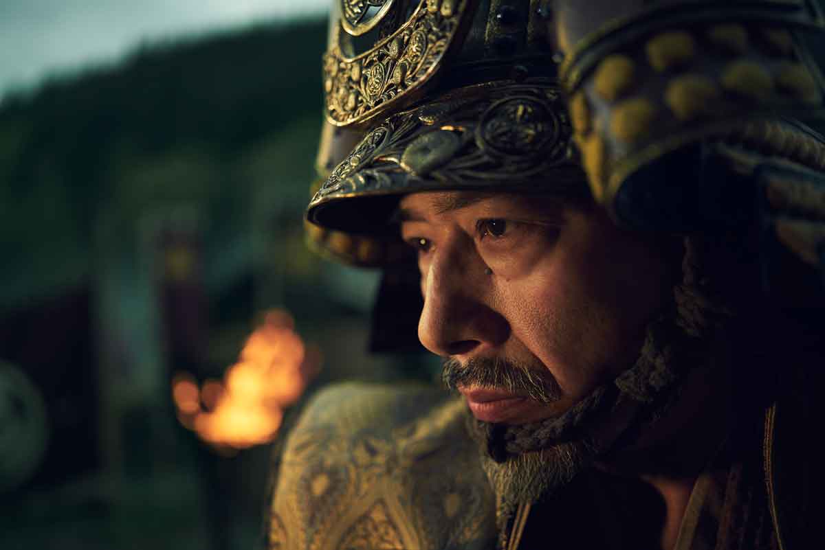 “SHŌGUN” -- Pictured: Hiroyuki Sanada as Yoshii Toranaga. CR: Kurt Iswarienko/FX