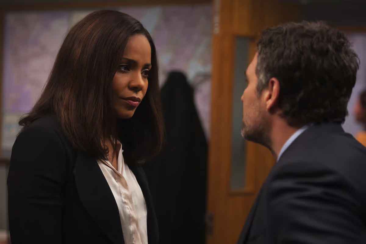 Sanaa McCoy Lathan y Mark Ruffalo en el set de Ahora me ves 2