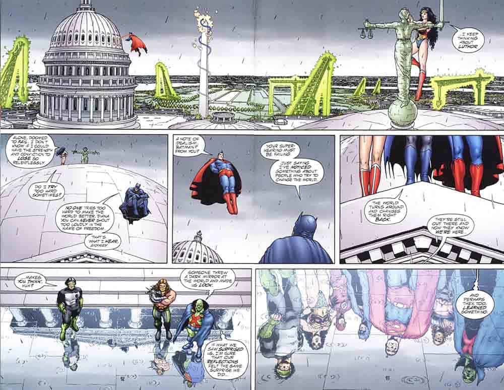 Página a color de Frank Quitely Tierra 2