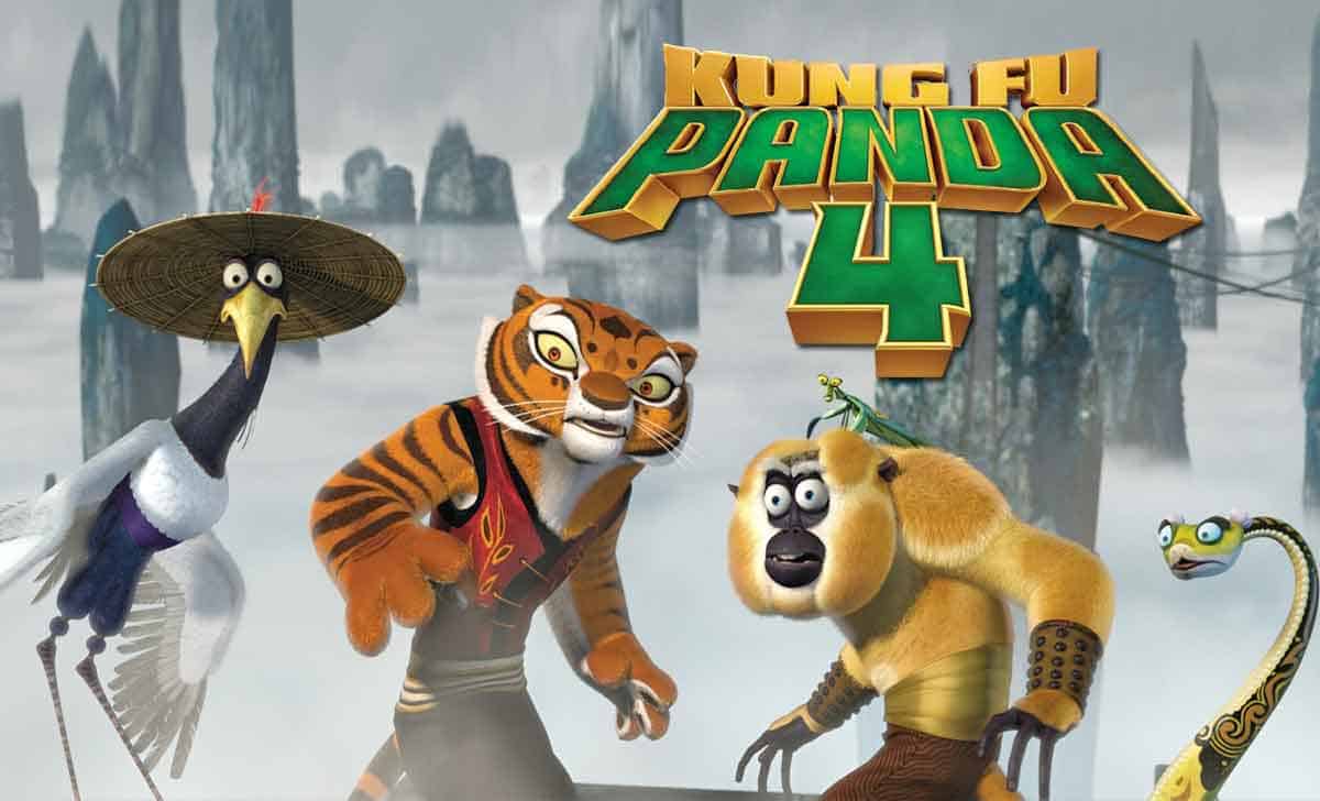 los 5 furiosos en kung fu panda 4