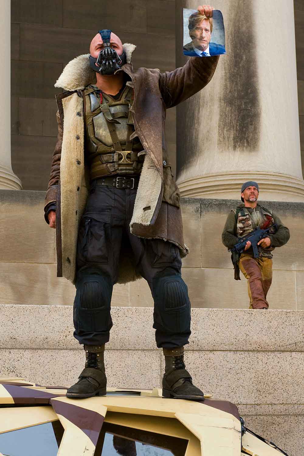 Bane de Tom Hardy en El caballero oscuro: La leyenda renace
