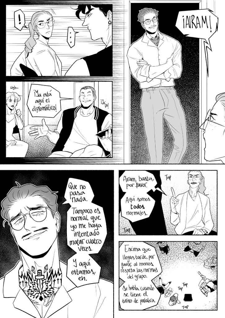 coraje. las malas compañías página cómic patricia martín rodríguez