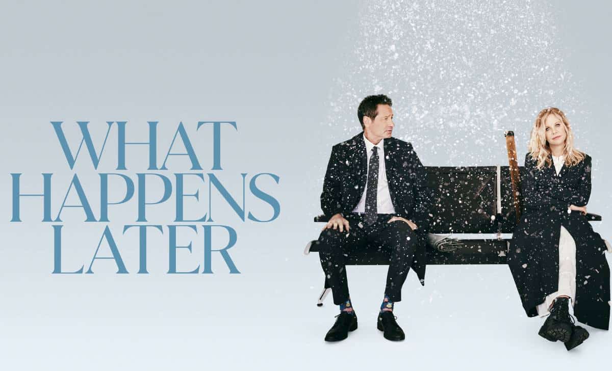 meg ryan y david duchovny en "lo que sucede después" , 2024