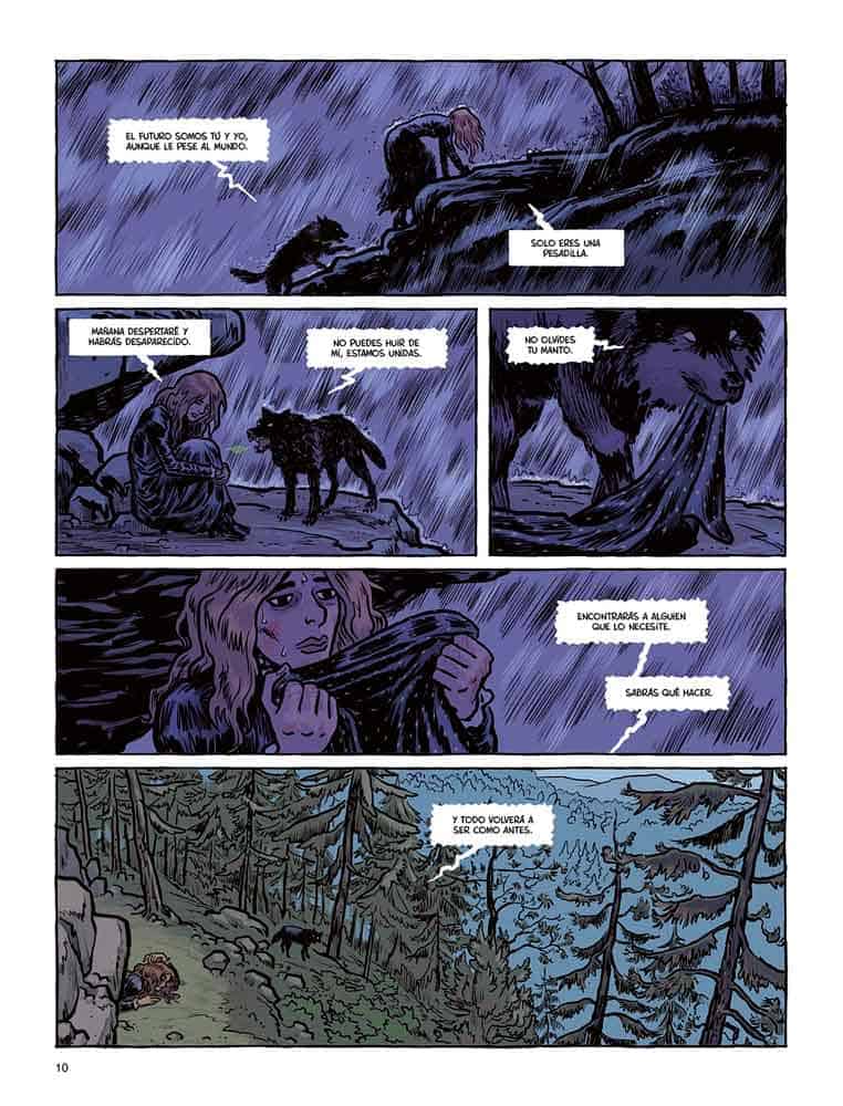 página un oscuro manto