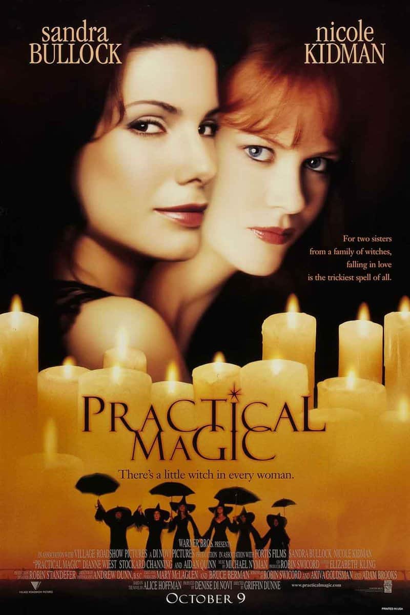 película de los 90 prácticamente magia (practical magic) con sandra bullock y nicole kidman
