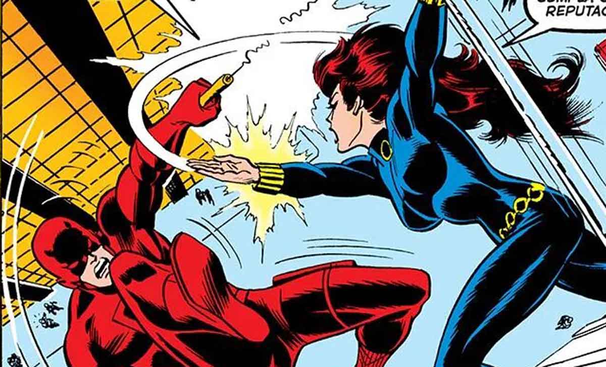 marvel gold. daredevil 4 una mujer llamada... viuda negra